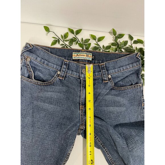Allen B. Womens Denim Jeans Sz 29 Straight Leg Medium Wash Cotton Blend Stretch - Picture 11 of 15